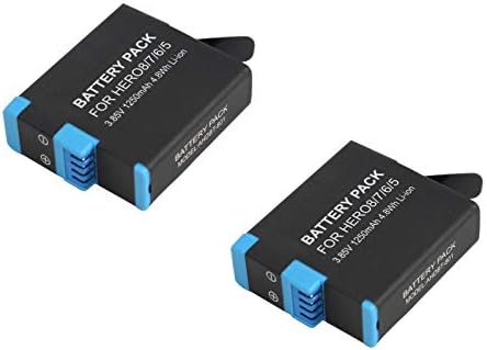 Замяна на батерията AHDBT-801 от 2 комплекти за камери GoPro HERO5 Silver - Съвместима с напълно декодированной батерия SPJB1B