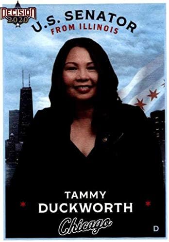 2020 Плоско решение Политика Чикаго C37 Търговска картичка Тами Дакворт