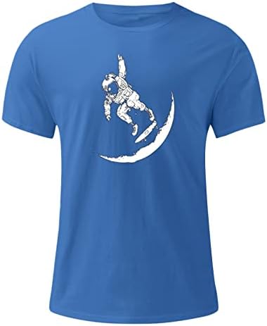 ZDDO Мъжка Тениска с къс ръкав Soldier, потници за мъже, забавни тениски с принтом астронавти, Лятна Спортна тениска за тренировка