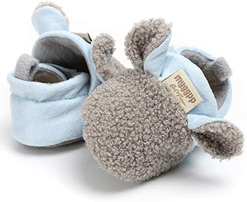 E-FAK/ Уютни Флисовые Обувки за новородени с захватами, Зимните Чехли, Чорапи Подметка, Надевающиеся На Първите Детски Проходилки,
