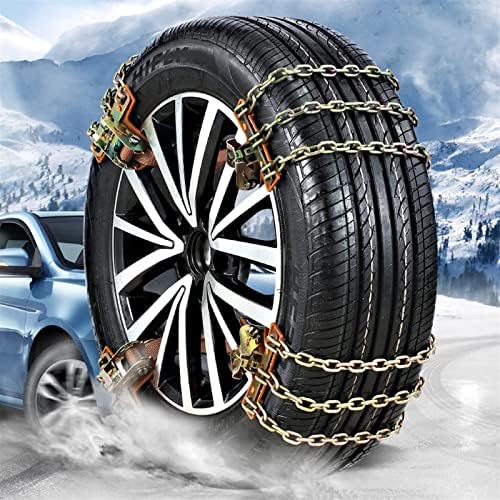 Вериги за сняг QQLONG Автомобилни Мини вериги за гуми за сняг Автомобилни Вериги за сняг за леки автомобили/джипове/камиони (Размер: 165-185 мм) (Цвят: A, размер: 225-265 мм)