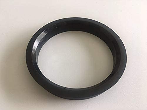 NB-AERO 4 бр. Черни полиуглеродные пръстен 73 мм (колелото)- 63,4 мм (Ступица) | Централно пръстен Hubcentric 63,4 мм-73 мм за много