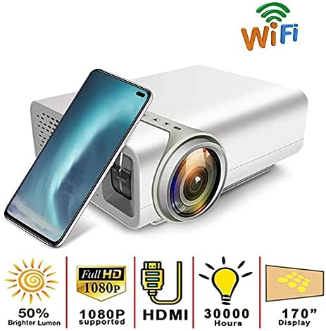 ZGJHFF led с USB проектор 1080P за домашно кино YG530 Портативен Видео плейър за филми (Размер: YG520 Бял)