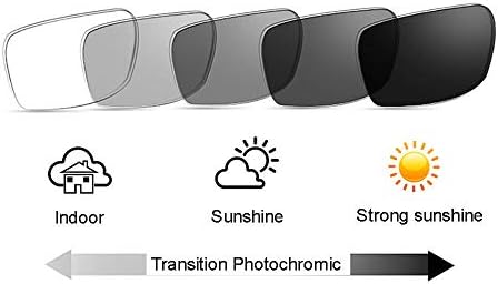 Постепенно Мультифокальные Мъжки слънчеви Очила За четене В Правоъгълна Рамка с Фотохромными Лещи С защита От Uv Reader