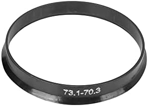 X AUTOHAUX 4шт Пластмасови пръстени с диаметър от 73,1 мм до 70,3 мм ID за Централна Главините на Колата С дупка в Колелото на Централна