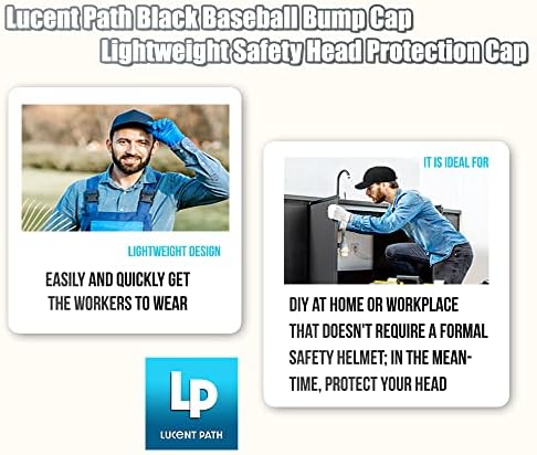 20 Опаковки - Lucent Path Синя Бейзболна Шапка с Мек Покрив, на Каска, Шлем, Защитни Шапки за мъже и Жени