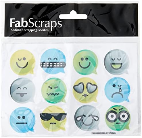 FabScraps ST80 002#Винил за тийнейджъри, Эмодзи, Многоцветни