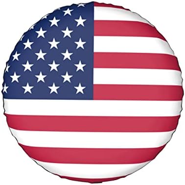 Калъф за резервна гума с изображение на знамето на Съединените Щати, Водоустойчив Пыленепроницаемые, защитени от uv Калъфи за джанти