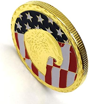 Изискана Монета, Медал е във формата на главата на Американския Златен Орел, Монети и Звездна Лента, Позлатени Икони за ветерани, Колекция от монети на Армейски фен?