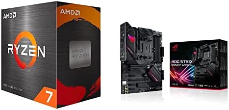 8-ядрени, 16-стрийминг отключени настолен процесор AMD Ryzen 7 5700G и детска дънната платка ASUS ROG Strix B550-F AMD AM4 Дзен