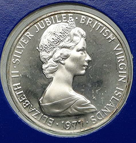 1977 1977 ВИРДЖИНСКИ ОСТРОВИ Кралицата на Великобритания елизабет II АНТИКИ 5 Цента Стока Несертифицированный