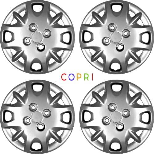 Комплект Copri от 4 Джанти Накладки 14-Инчов Сребрист цвят, Крепящихся заключи, Подходящ за Toyota