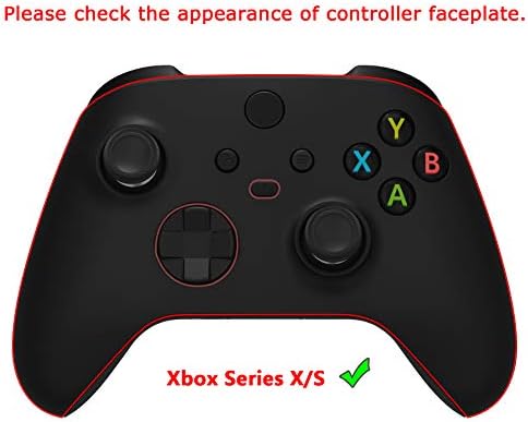 Контролер eXtremeRate Clear Atomic Purple с пълен комплект корпус и бутони за Xbox Series X / S, Сменяеми Странични Водачи на поръчка, Размерът на Задния панел контролери за Xbox Series S и Xbox S