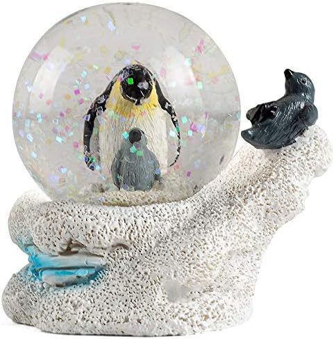 Эланзе Конструира на Майка си-Пингвин и Пилета, Миниатюрна Фигура с размери 3 х 3, 45-Мм Воден Свят, на Борда на Фигура