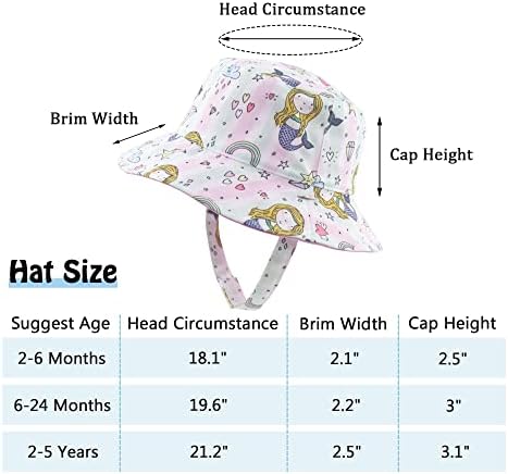 Muryobao/ Лятна Солнцезащитная шапка За Деца UPF 50 +, СЪС защита от ултравиолетови лъчи, реверсивная Пътна Плажна шапка-кофа