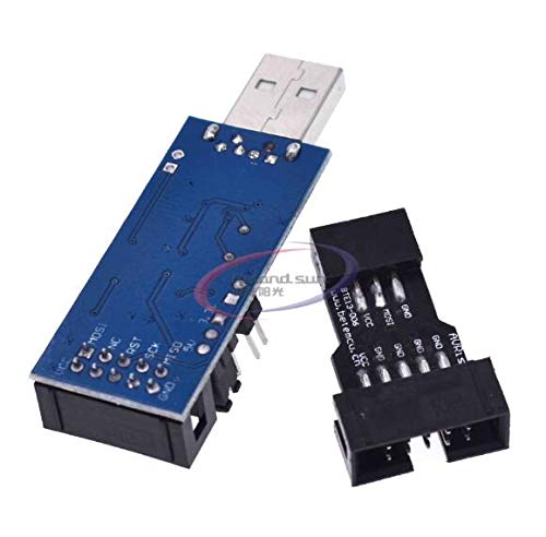 10 Pin за Стандартен 6-Контактна Платка Адаптер + USBASP USBISP AVR Програмист USB ATMEGA8 ATMEGA128 ATtiny/CAN/PWM за Arduino