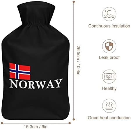 Националната Гордост на Норвегия Плюшен Гумена Чанта за гореща вода за инжекции Вода Преносима Топло за Топла Вода, Топла вода сак