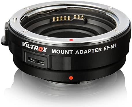 Адаптер за закрепване на обектива VILTROX EF-M1 с автоматично фокусиране за обектив Canon EOS EF/EF-S до камерата M4/3 МВТ Olympus