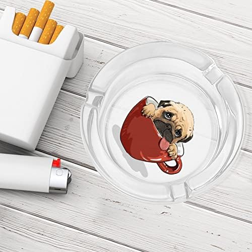 Пепелници За Цигари Куче Кристална Стъклен Пепелник За Пушачи Пепелник Титуляр За Битови Удобства Офис Плот