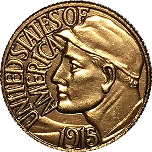 1915 Монета Американски Орел Позлатен Криптовалюта Любима Монета Реплика Възпоменателна Монета Са Подбрани Монета Щастливата Монета