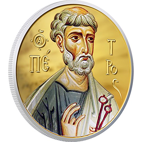 2010 Niué - Православни светиня - Апостоли Петър и Павел - 2 x 1 унция - Позлатени сребърни монети - 2 долара, без да се прибягва