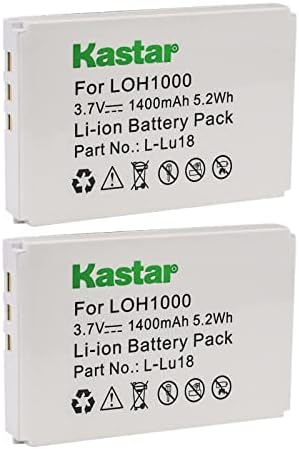 Kastar Battery 2-Комплектная Замяна за Logitech 190582-0000, F12440056, K398, батерии L-LU18, дистанционно управление на Logitech