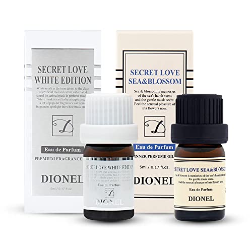 Dionel Secret Love парфюм за жени, вътрешно парфюмерное масло, Бяло издание 5 мл + Море и цветя 5 мл