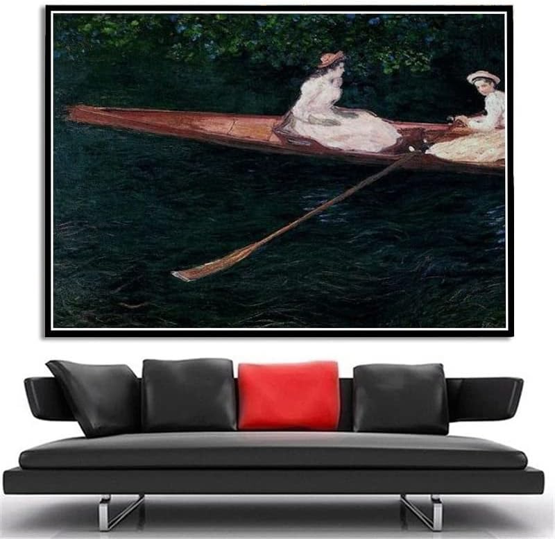 Езерото в Монжероне, Картината на Клод Моне, Комплекти за Рисуване с Диаманти за възрастни, 5D Кристални Диаманти, Изкуството с