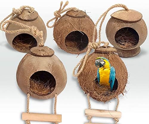 РАЗЗУМ Голяма Птичья Клетка Натурална Кора от кокосов орех Птица Външно Озеленяване Украшение bird ' s Nest 5 Стилове, Можете да