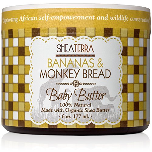 Shea Terra Organics Mama and Baby Collection | Детско масло от банани и Обезьяньего хляб | Нетоксичное Естествено успокояващо средство
