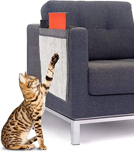 Защита за вашите мебели от драскотини за котки, Подложка за дивана от Надраскване за котки BESUNTEK от Естествен Сезал, Калъф за дъска за надраскване на дивана с чанта з