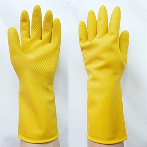 N/A Кухненски против хлъзгане водоустойчиви ръкавици за вкъщи с дълъг ръкав, Топли Ръкавици за миене на съдове, Латекс, гумени ръкавици за почистване от прах (Цвят: ж?