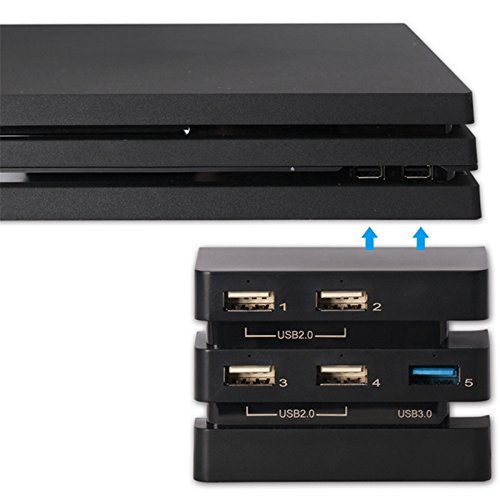 Feicuan USB 2.0 и 3.0 от 5 Порта Център Игрална Конзола удължителен кабел Адаптер за PS4 Pro