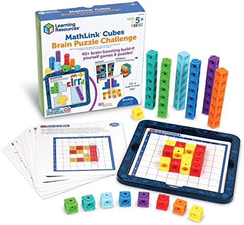 Учебни ресурси, Определени за практикуване на математиката MathLink Cubes за деца - 115 броя, STEM-Занимания в детска градина от