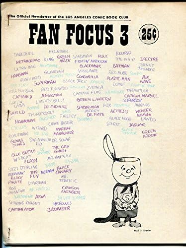 Фокус феновете на # 3 1969-Inside DC - Клуб комикс Лос Анжелис-Марк Эваниер-VG / FN