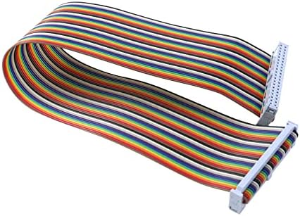 Antrader 1ft 40-Пинов Конектор F/F USB ASP ISP JTAG AVR Тел IDC Плосък Дъгата Лентов Кабел за предаване на данни 2,54 mm 2 бр.