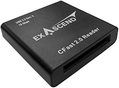 Устройство за четене на карти памет Exascend CFast 2.0, Черен