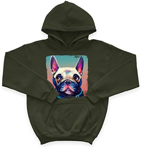 Цветна Детска hoody с качулка от порести руно за кучета - Детска Hoody с принтом - Графична hoody за деца