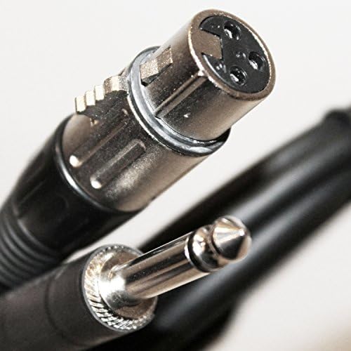 Микрофон на кабел от серия ChromaCast Pro, 10 фута, черен, 1/4 от щепсела към XLR-гнездото