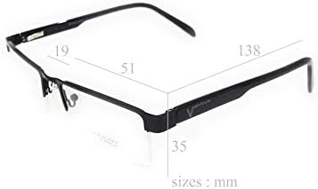Компютърни очила На lifestyle лещи Crizal черна метална форма 51 мм unisex_alacfrpr885