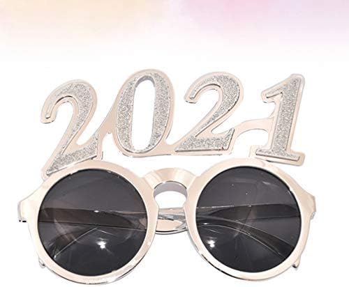 BESTOYARD Коледен Декор на Нова година Очила с пайети 2021 Вечерни Слънчеви Очила, очила Коледна парти Новост Очила за 2021 Коледна парти Коледни подаръци