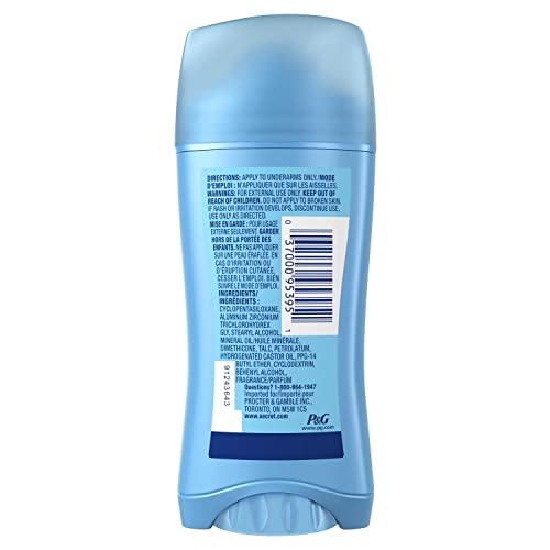 Secret Дезодорант-антиперспиранти Невидим Твърди без мирис 2,60 грама (опаковка от 4 броя)