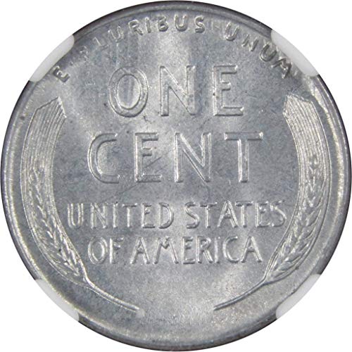 1943 Линкълн Пшеничен Цент MS 66 NGC Стоманена Пени 1c са подбрани Монета в САЩ