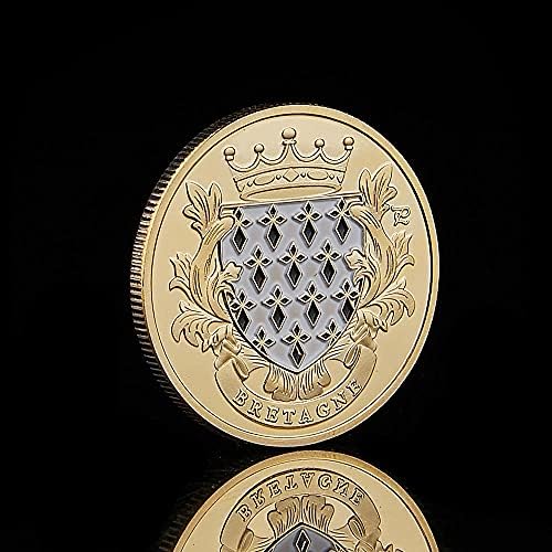 Франция Бретан Crown Au Pays Оу Dregor Позлатен са подбрани Монета евро