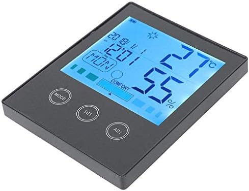 SAWQF Дигитален Влагомер, Термометър, Сензори за Влажност Монитор Led Датчик с Картографиране на Време Вградени Часовници