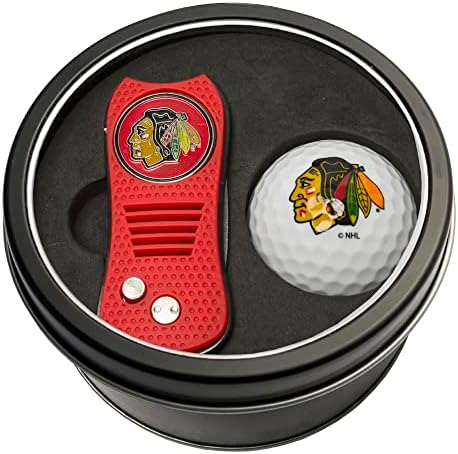 Подаръчен комплект Golf Team NHL Подвижните Divot Tool с Двустранно Магнитно шариковым маркер и Топка за голф, Патентован дизайн с един зубцом, по-малко щети и за Зеленина, ме?