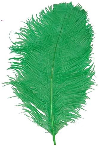1 Бр Плюмаж от страусиных пера 18-23 Лаймово-зелена на цвят