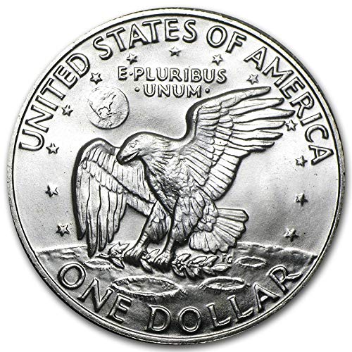 Сребърен долар Айзенхауер 1974 година на издаване (Ike) 1 щатски долар, Блестящи, без да се позовават на монетния двор на САЩ