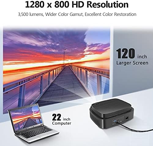 KJHD Най-добрите цени проектор led 1280x720 P за домашно кино 1080P Vedio. Домашно кино 3D