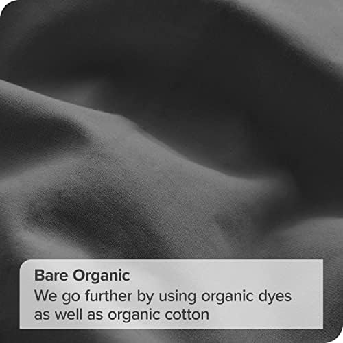 Комплект спално бельо Bare Home от Органичен памук King - Хрупкава плат от Перкаля - Лека и дишаща - Спално бельо, калъфки